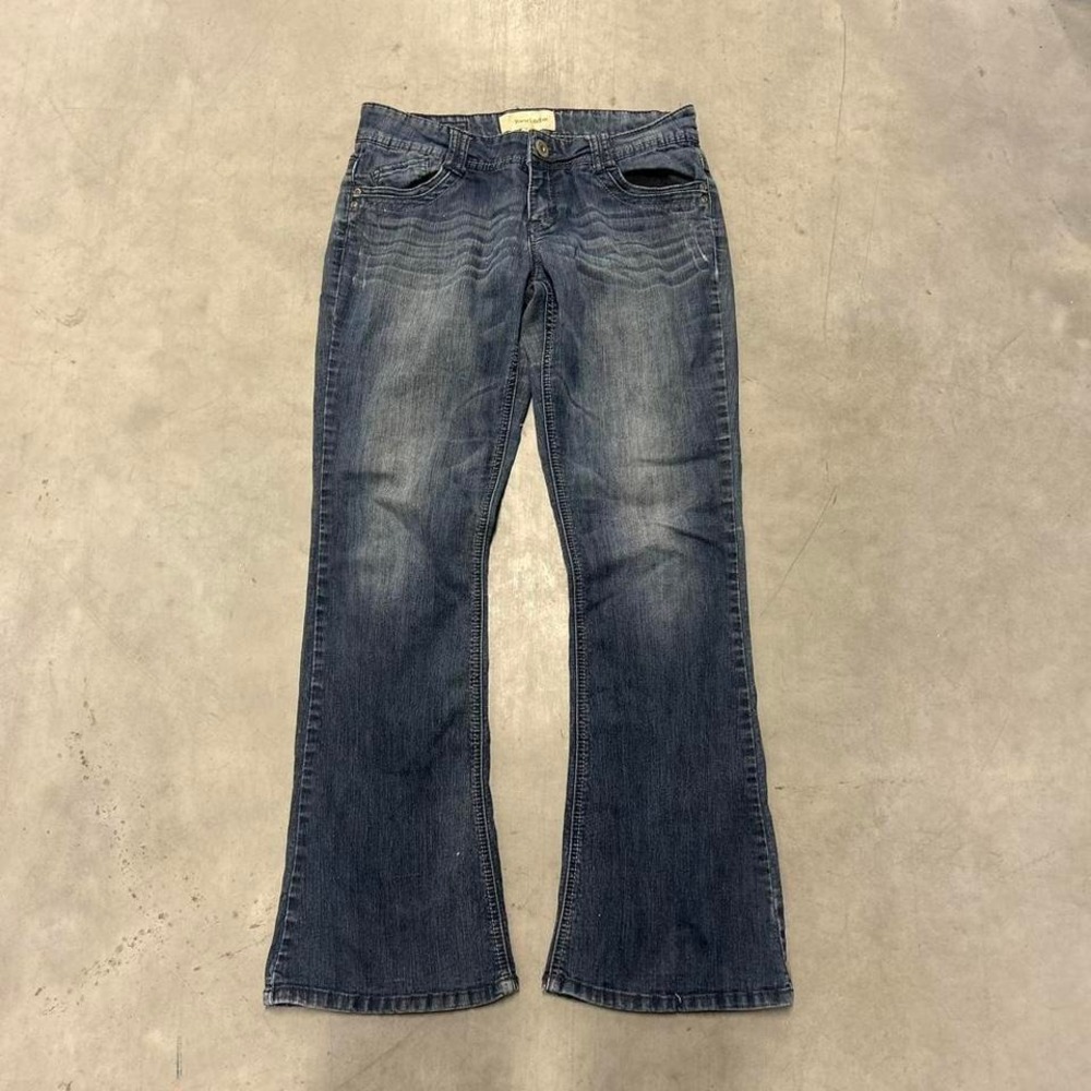 Y2K Dark Wash‎ Flared Bootcut Wide Leg Fall Essential Low Rise Jeans